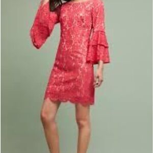 Eliza J Fuchsia Lace Dress